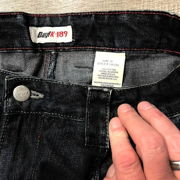 Daryl K Super Rare Vintage Jeans w/ Leg Pockets. Sz 30